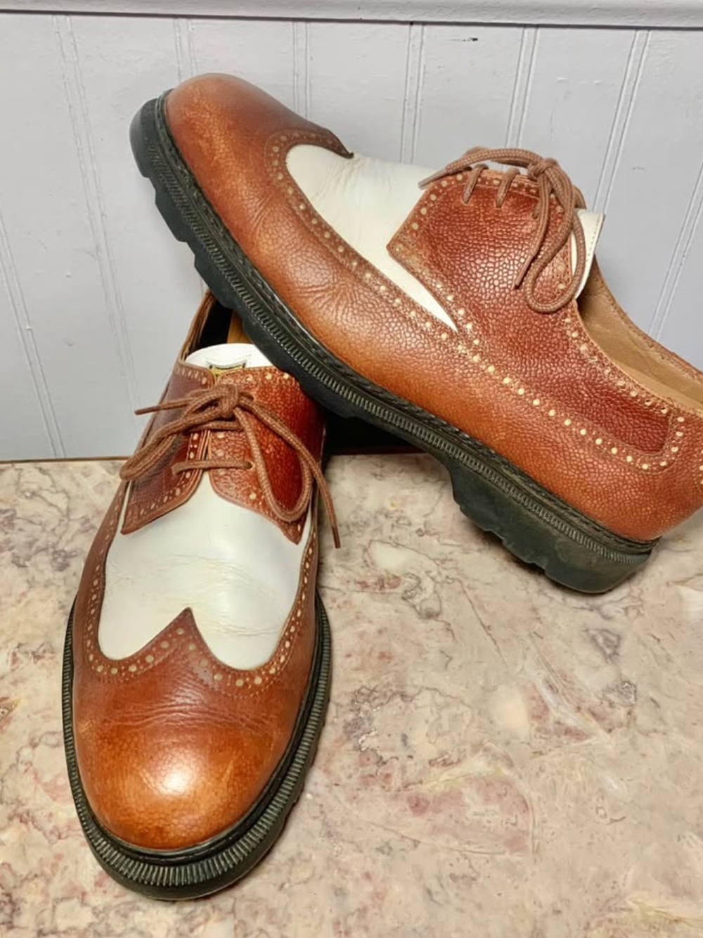 Michael Toschi Golf G2 Mens Carbonlite Leather Shoes - size 9